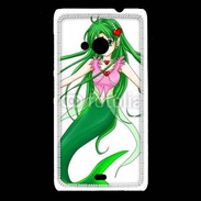 Coque Nokia Lumia 535 Fille manga verte