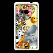 Coque Nokia Lumia 535 Cartoon animaux fun