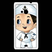 Coque Nokia Lumia 535 Cute cartoon illustration of a sailor