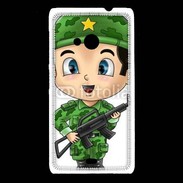 Coque Nokia Lumia 535 Cute cartoon illustration of a soldier