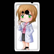 Coque Nokia Lumia 535 Cute cartoon illustration of a waiter