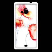 Coque Nokia Lumia 535 Peinture de Coquelicots 25