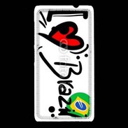 Coque Nokia Lumia 535 I love Brésil 2