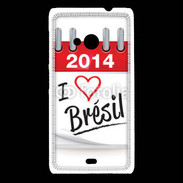 Coque Nokia Lumia 535 I love Bresil 2014