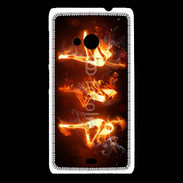 Coque Nokia Lumia 535 Danseuse feu