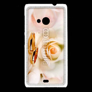 Coque Nokia Lumia 535 Alliance sur fond de rose