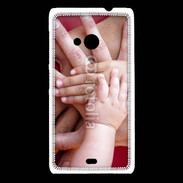 Coque Nokia Lumia 535 Famille main dans la main