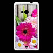 Coque Nokia Lumia 535 Bouquet de fleur sur bois