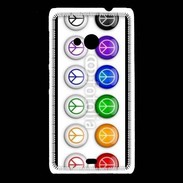 Coque Nokia Lumia 535 Love and peace 5