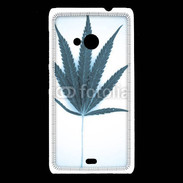 Coque Nokia Lumia 535 Marijuana en bleu et blanc