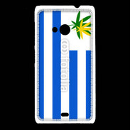 Coque Nokia Lumia 535 Drapeau Uruguay cannabis 2
