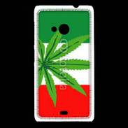 Coque Nokia Lumia 535 Drapeau italien cannabis