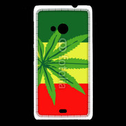 Coque Nokia Lumia 535 Drapeau reggae cannabis