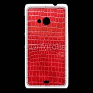 Coque Nokia Lumia 535 Effet crocodile rouge