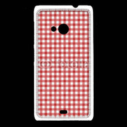 Coque Nokia Lumia 535 Effet vichy rouge et blanc
