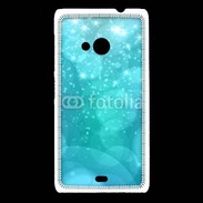 Coque Nokia Lumia 535 Fond bulles bleus