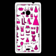 Coque Nokia Lumia 535 Fond fashion rose