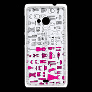 Coque Nokia Lumia 535 Fond fashion rose 3