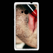 Coque Nokia Lumia 535 bouche homme rouge