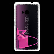 Coque Nokia Lumia 535 Escarpins et sac à main rose
