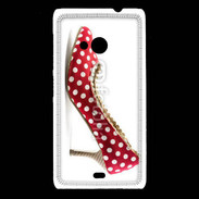 Coque Nokia Lumia 535 escarpin petits pois