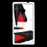 Coque Nokia Lumia 535 Escarpins et tube de rouge à lèvres