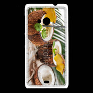 Coque Nokia Lumia 535 Pinacolada dans une noix de coco