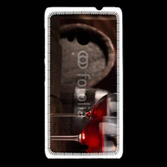 Coque Nokia Lumia 535 Verres de vin rouge et tonneaux