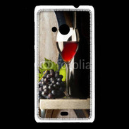 Coque Nokia Lumia 535 Verre de vin rouge et grappe de raisin