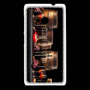 Coque Nokia Lumia 535 Vin rouge et tonneaux 2