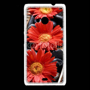 Coque Nokia Lumia 535 Fleurs Zen rouge 10