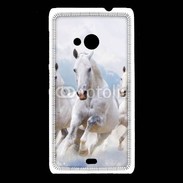 Coque Nokia Lumia 535 Chevaux blancs