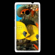 Coque Nokia Lumia 535 Poissons exotiques jaune 5