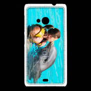 Coque Nokia Lumia 535 Bisou de dauphin