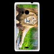 Coque Nokia Lumia 535 Lion Roi des animaux