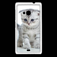 Coque Nokia Lumia 535 Chaton gris en balade