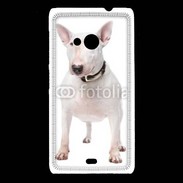 Coque Nokia Lumia 535 Bull Terrier blanc 600