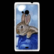 Coque Nokia Lumia 535 Lapin dans un mug bleu