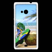 Coque Nokia Lumia 535 Plage Brésil et noix de coco