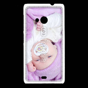 Coque Nokia Lumia 535 Amour de bébé en violet