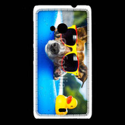 Coque Nokia Lumia 535 Chien à la piscine 5
