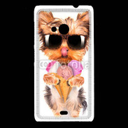 Coque Nokia Lumia 535 Yorkshire avec un cornet de glace