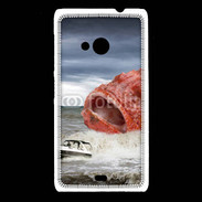 Coque Nokia Lumia 535 Enorme poisson chassant bateau de pêcheurs