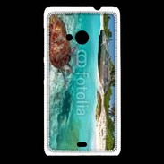Coque Nokia Lumia 535 Belle plage avec tortue