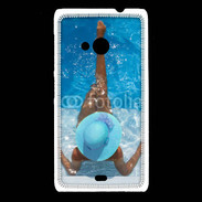 Coque Nokia Lumia 535 Femme à la piscine