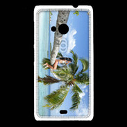 Coque Nokia Lumia 535 Palmier et charme sur la plage