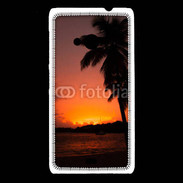Coque Nokia Lumia 535 Cocotier au soleil couchant