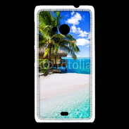 Coque Nokia Lumia 535 Petite île tropicale sur l'océan indien