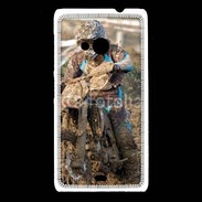 Coque Nokia Lumia 535 Moto cross dans la boue 15