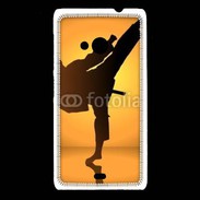 Coque Nokia Lumia 535 Silhouette de karatéka